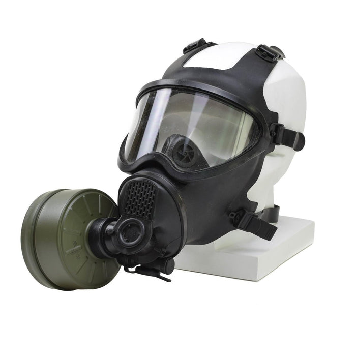 Panorama del respiratore con protezione integrale per maschera antigas belga originale - GoMilitar