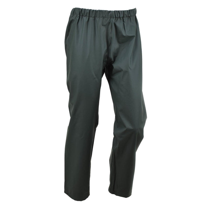 Pantaloni militari belgi impermeabili per la pioggia in verde oliva con elastico in vita e caviglie regolabili per uso esterno
