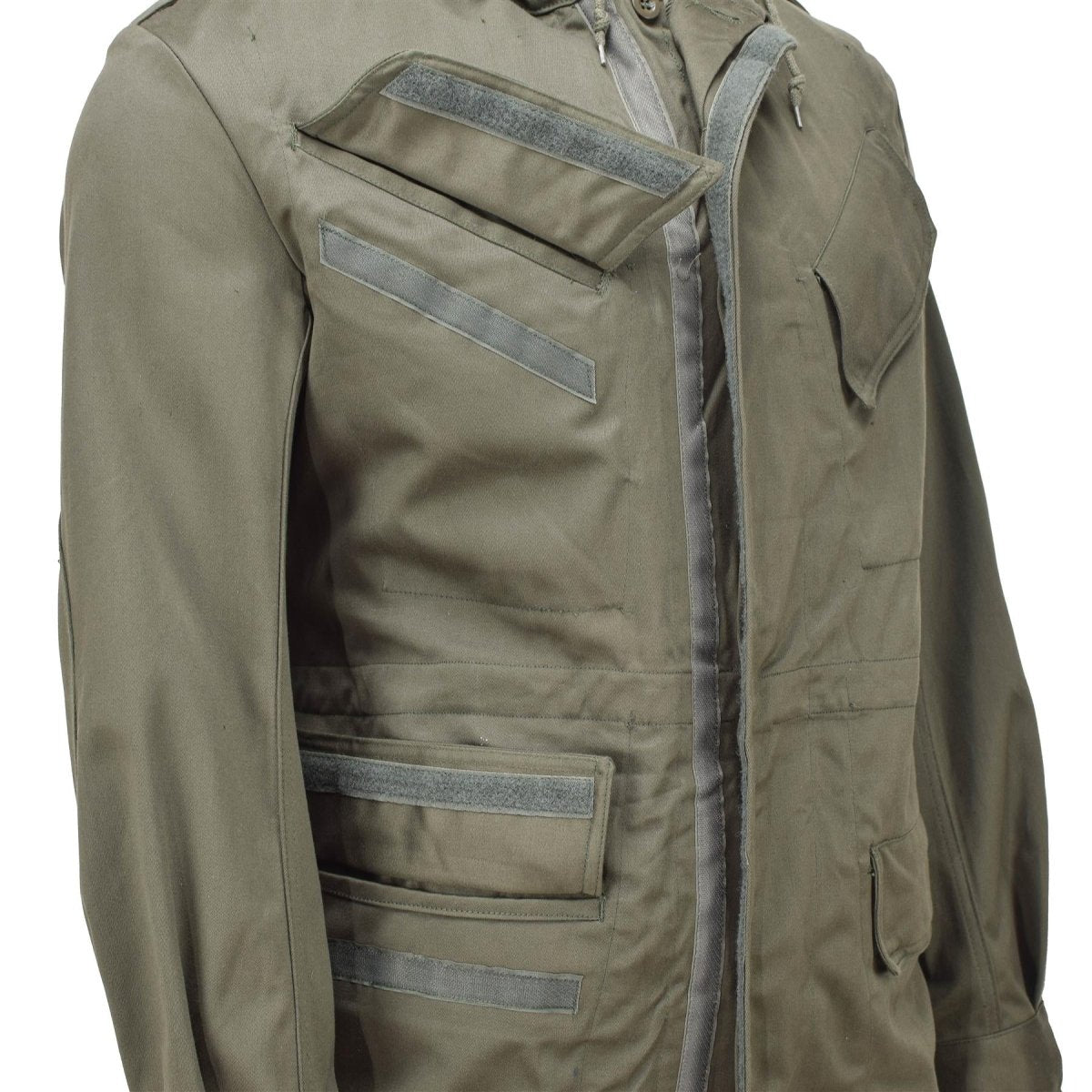 Guida militare Belgium Guida truppe di campo di oliva bdu con cappuccio parka vintage nuovo
