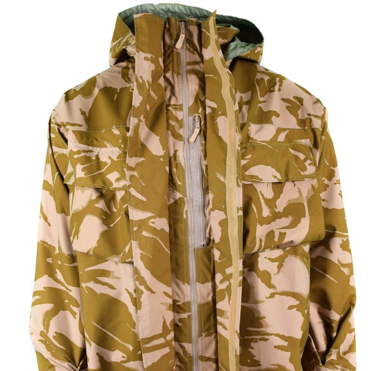 Guida di combattimento dell'esercito britannico Desert Desert Camo MVP Goretex Pioggia impermeabile Nuova
