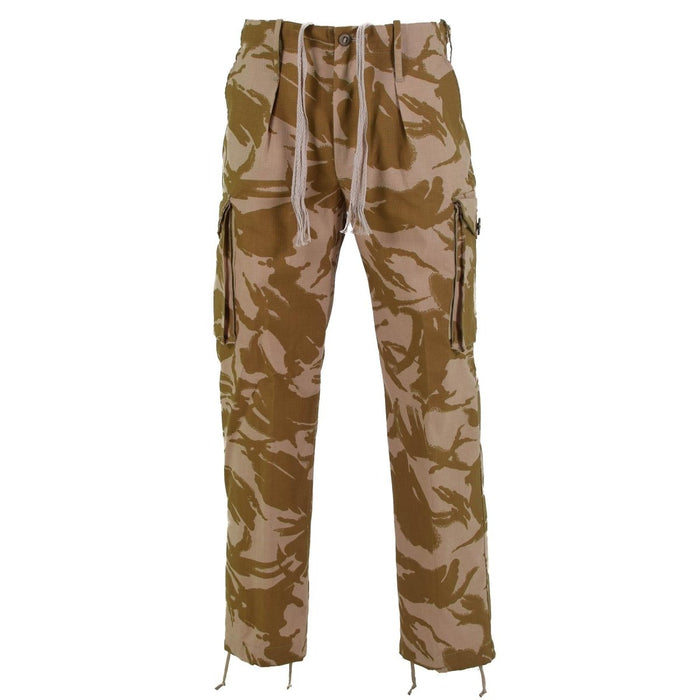 Pantaloni da combattimento originali dell'esercito britannico Pantaloni DPM Desert Ripstop ignifugo NUOVO - GoMilitar