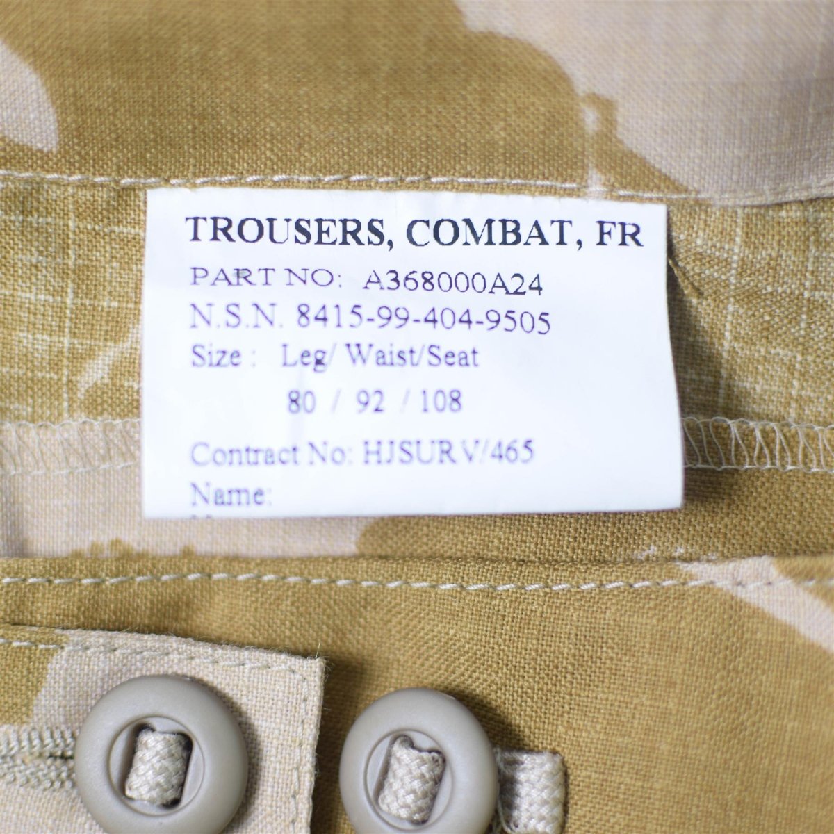Genidi pantaloni da combattimento dell'esercito britannico DPM Desert pantaloni Ripstop Fire Ritardo nuovo