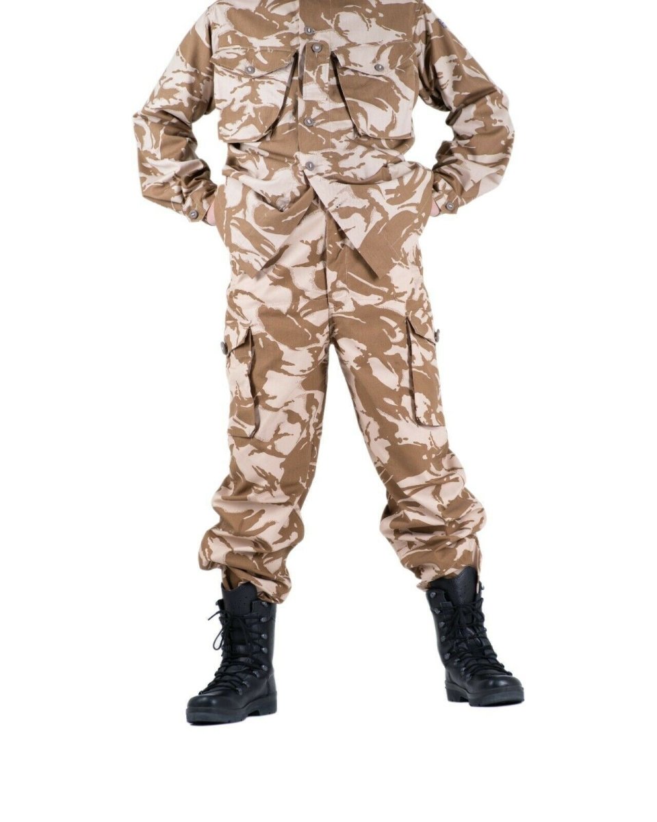 Guidi pantaloni da combattimento dell'esercito britannico Desert Pantaloni militari Nuovo
