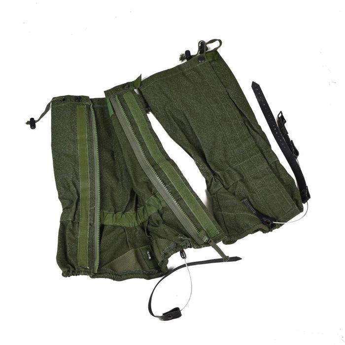 Ghette originali dell'esercito britannico in tela OD oliva da trekking militare in eccedenza da combattimento NOVITÀ - GoMilitar