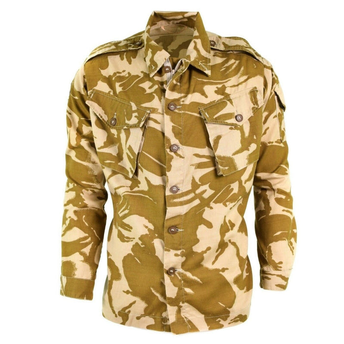 Vera giacca dell'esercito britannico da combattimento nel deserto, camicia da campo mimetica leggera militare - GoMilitar