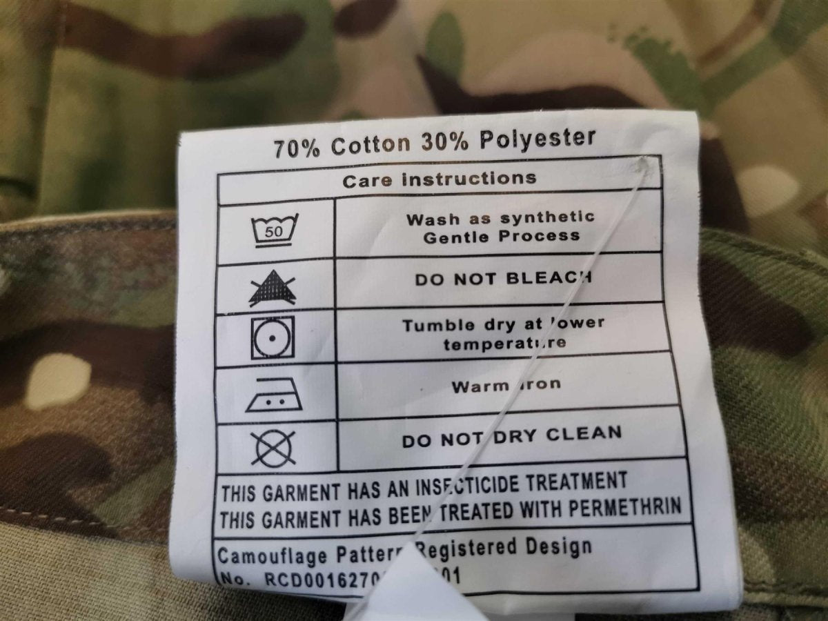 Pantaloni dell'esercito britannico genuino Combattimento militare MTP Cargo Temperati Nuovi