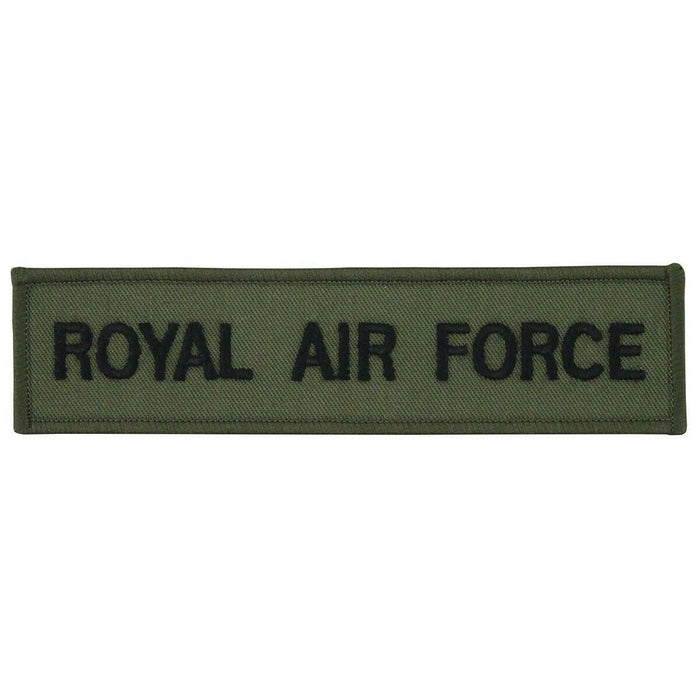 Toppa in tessuto autentico dell'esercito britannico Royal Air Force con supporto a strappo per uniformi e attrezzature militari.