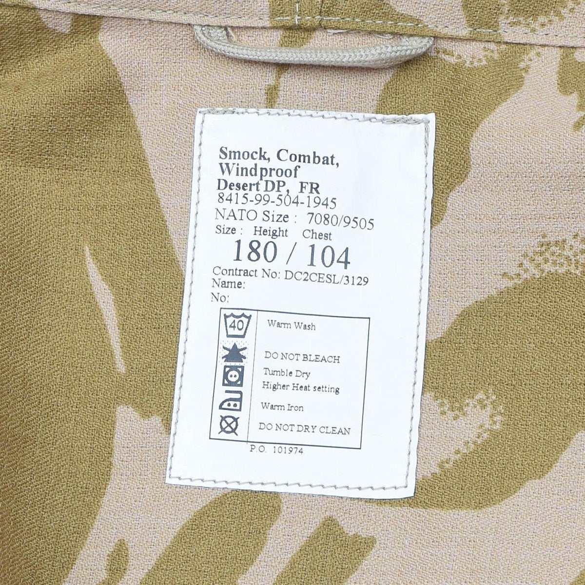 Guida vera e propria giacca da cammino militare britannico resistente alla fiamma con cappuccio parka con cappuccio nuovo