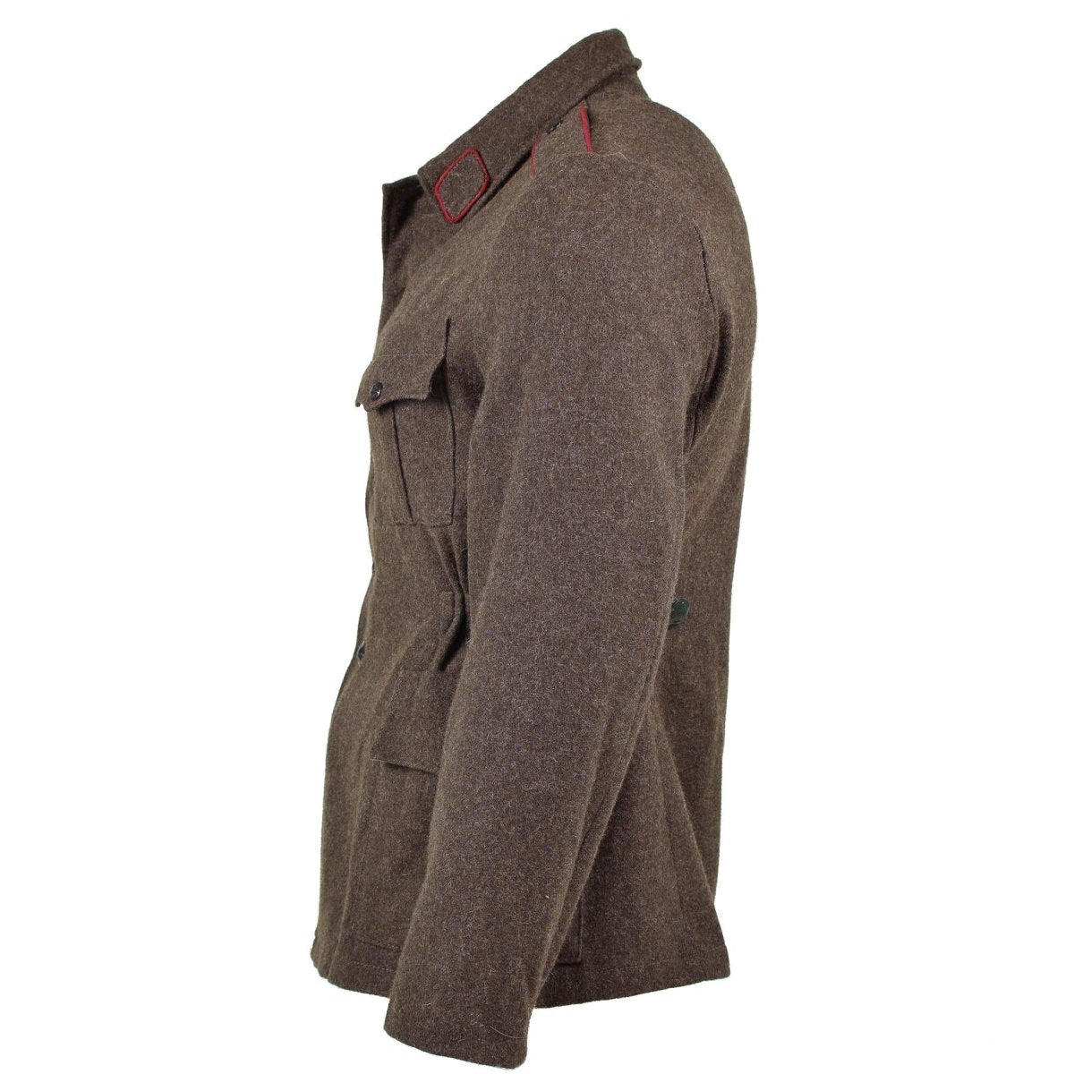 Genuina giacca bulgara di lana in lana emessa per emissione militare uniforme grigio-bruno