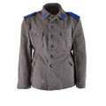 Genuina giacca bulgara di lana in lana emessa per emissione militare uniforme grigio-bruno