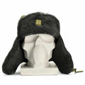 Cappello invernale militare dell'esercito ceco generoso Ushanka grigio cappello d'uliva con badge nuovo