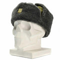 Cappello invernale militare dell'esercito ceco generoso Ushanka grigio cappello d'uliva con badge nuovo