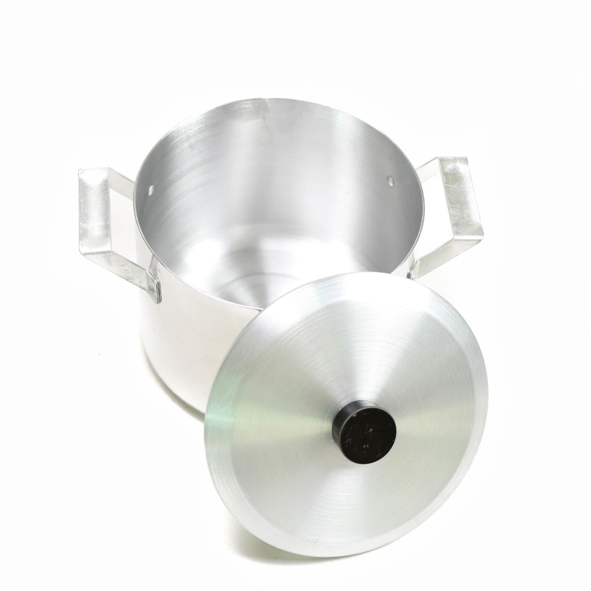 POTTO CECHECO CECHECHE CECHECO CON COTTURA DI ALLUMINUME COCCHINA DEL LID 2 L.5 GAL PECHUPARE MILITARI