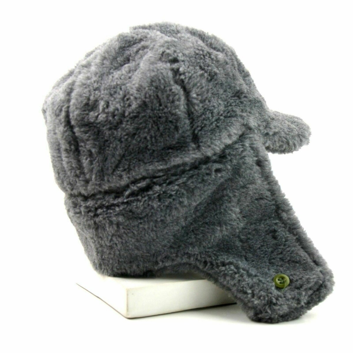 Guido berretto invernale dell'esercito ceco Ushanka grigio pelliccia calda cappello CZ isignia militare