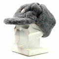Guido berretto invernale dell'esercito ceco Ushanka grigio pelliccia calda cappello CZ isignia militare