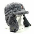 Guido berretto invernale dell'esercito ceco Ushanka grigio pelliccia calda cappello CZ isignia militare