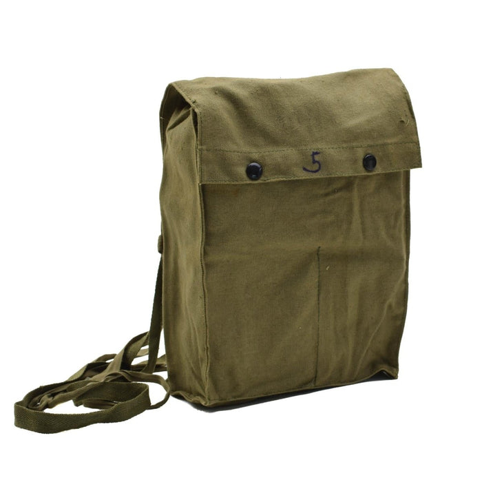 Borsa a tracolla autentica dell'esercito della Repubblica Ceca vintage con pratica patta e bottoni automatici - GoMilitar