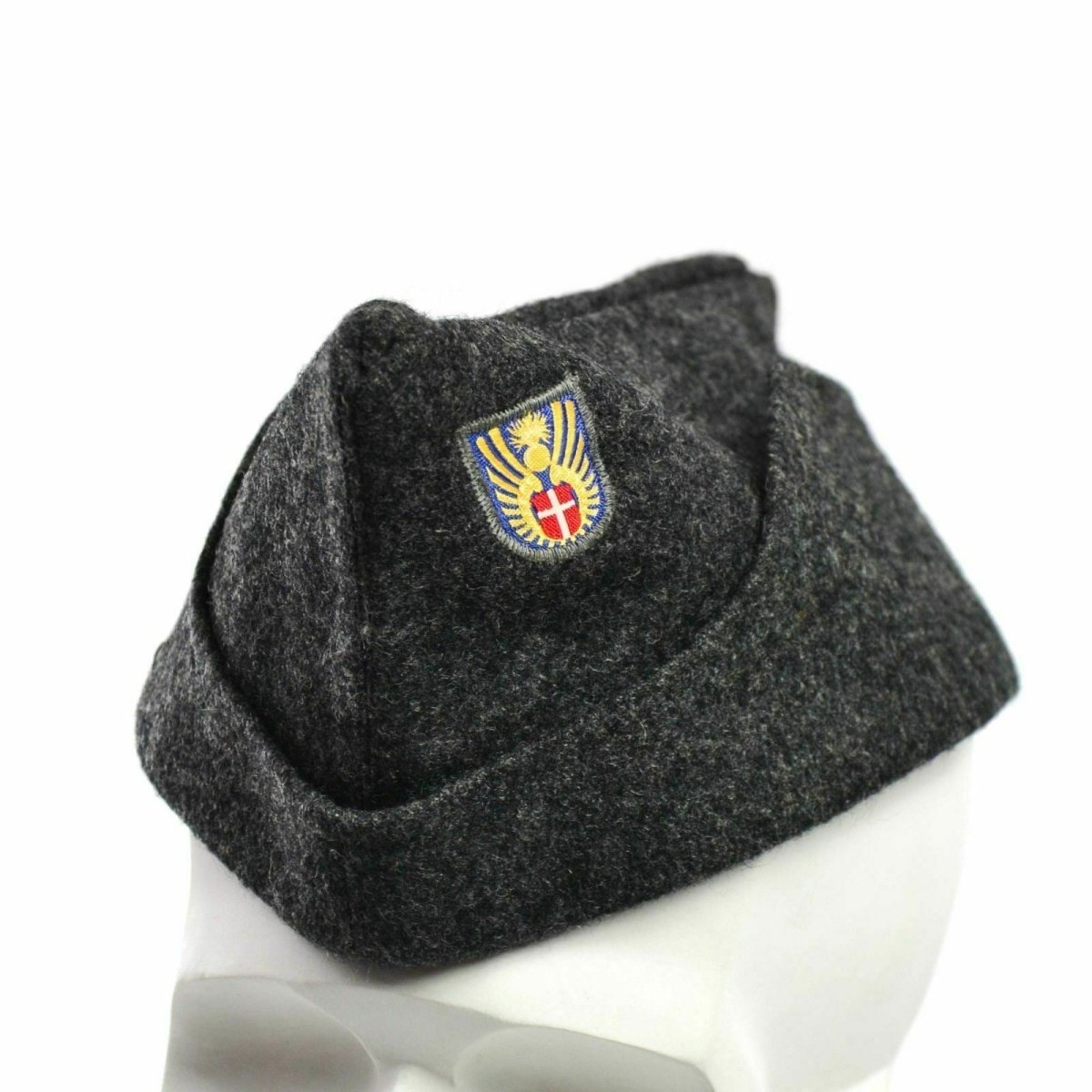 Genuino cappello di lana di lana dell'esercito danese combattimento del campo di guarnigione del cappello degli anni '50