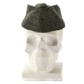 Genuino cappello di lana di lana dell'esercito danese combattimento militare cappello di guarnigione grigio degli anni '50