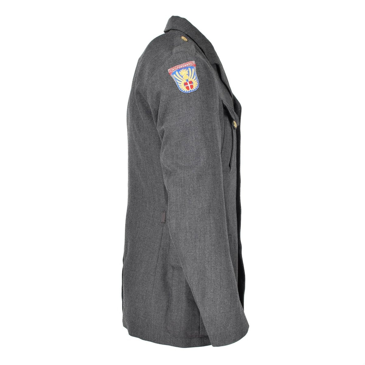 Guida vera giacca danese Army Army Grey Military Overplus Uniform Dress Officer
