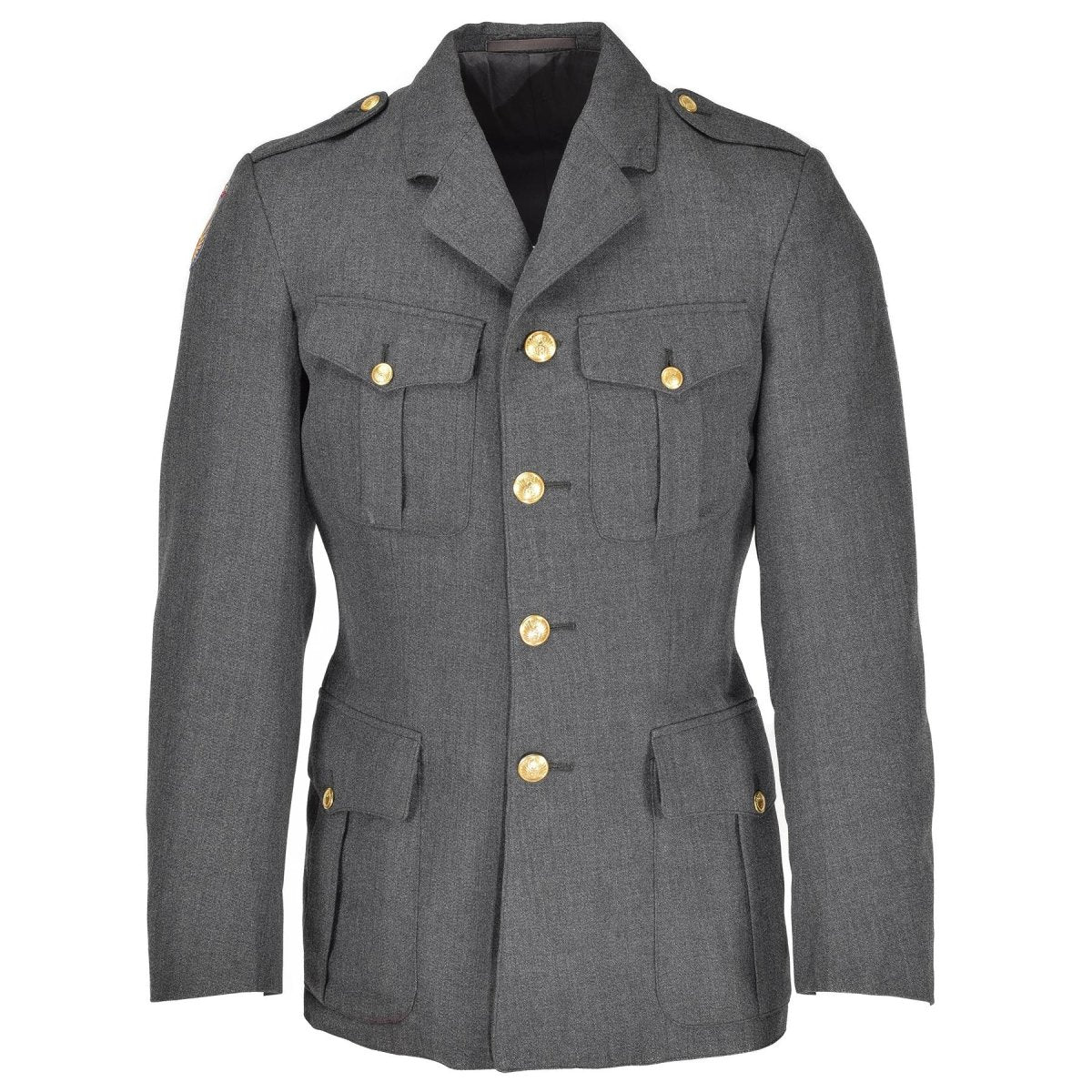 Guida vera giacca danese Army Army Grey Military Overplus Uniform Dress Officer