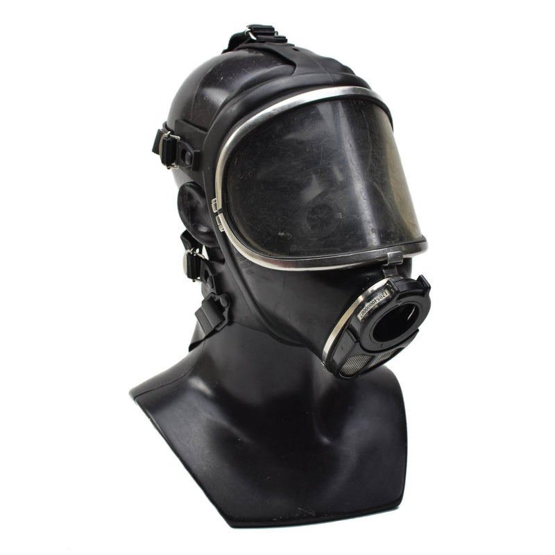 Genuine Drager Panorama Nova Face mask firefighter gas full respirator Black - GoMilitar