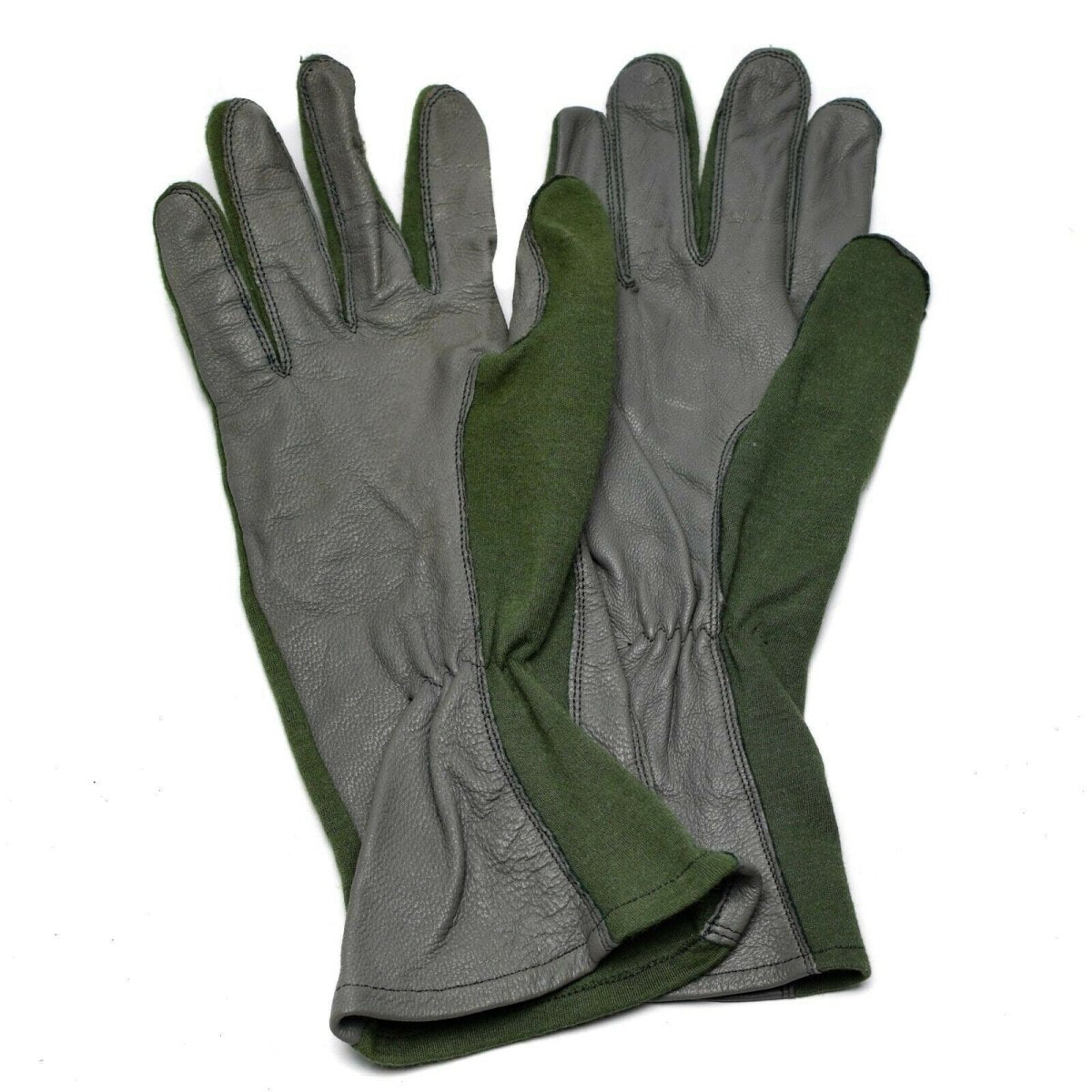 Autentici guanti da combattimento dell'esercito olandese cuoio aramide fibra aeronautica militare nomex od