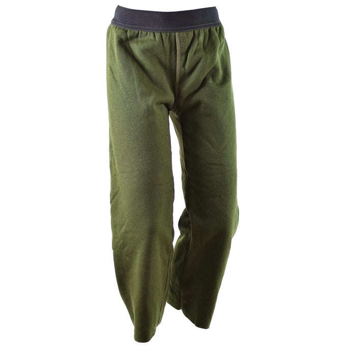 Fodere per pantaloni isolanti vintage Dutch Army Olive OD con elastico in vita e polsini per calore e comfort