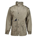 Genuine Dutch army parka with liner officer coat jacket Khaki buttoned pockets - GoMilitar