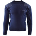 Genuino ufficiale del collo militare per maglione blu.
