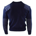 Genuino ufficiale del collo militare per maglione blu.