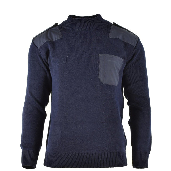Maglione autentico dell'esercito olandese Maglione blu Maglione militare Girocollo Ufficiale - GoMilitar
