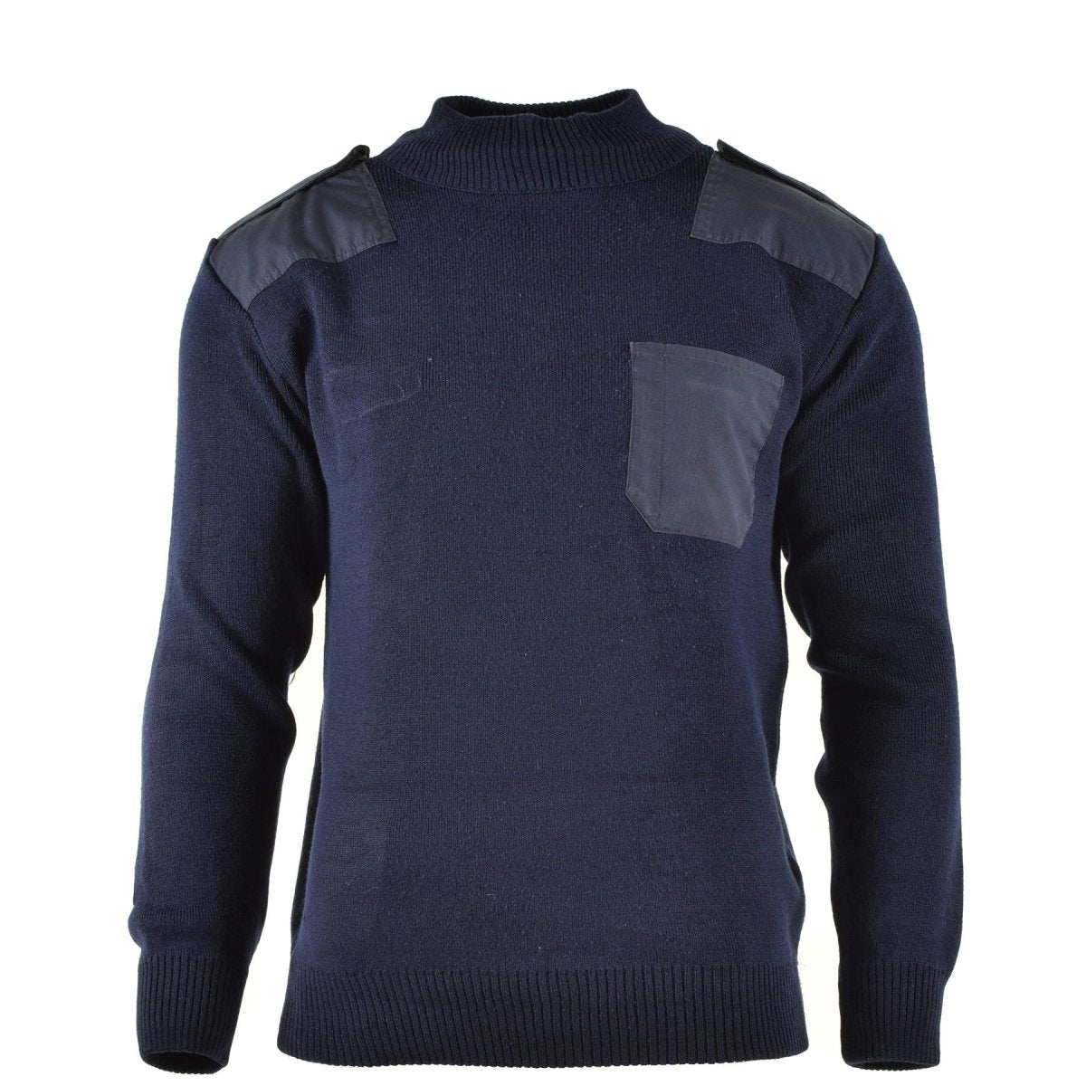 Genuino ufficiale del collo militare per maglione blu.