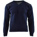 Genuino maglione dell'esercito olandese blu jumper pullover militare per il collo rotondo del collo