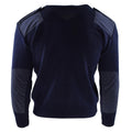 Genuino maglione dell'esercito olandese blu jumper pullover militare per il collo rotondo del collo
