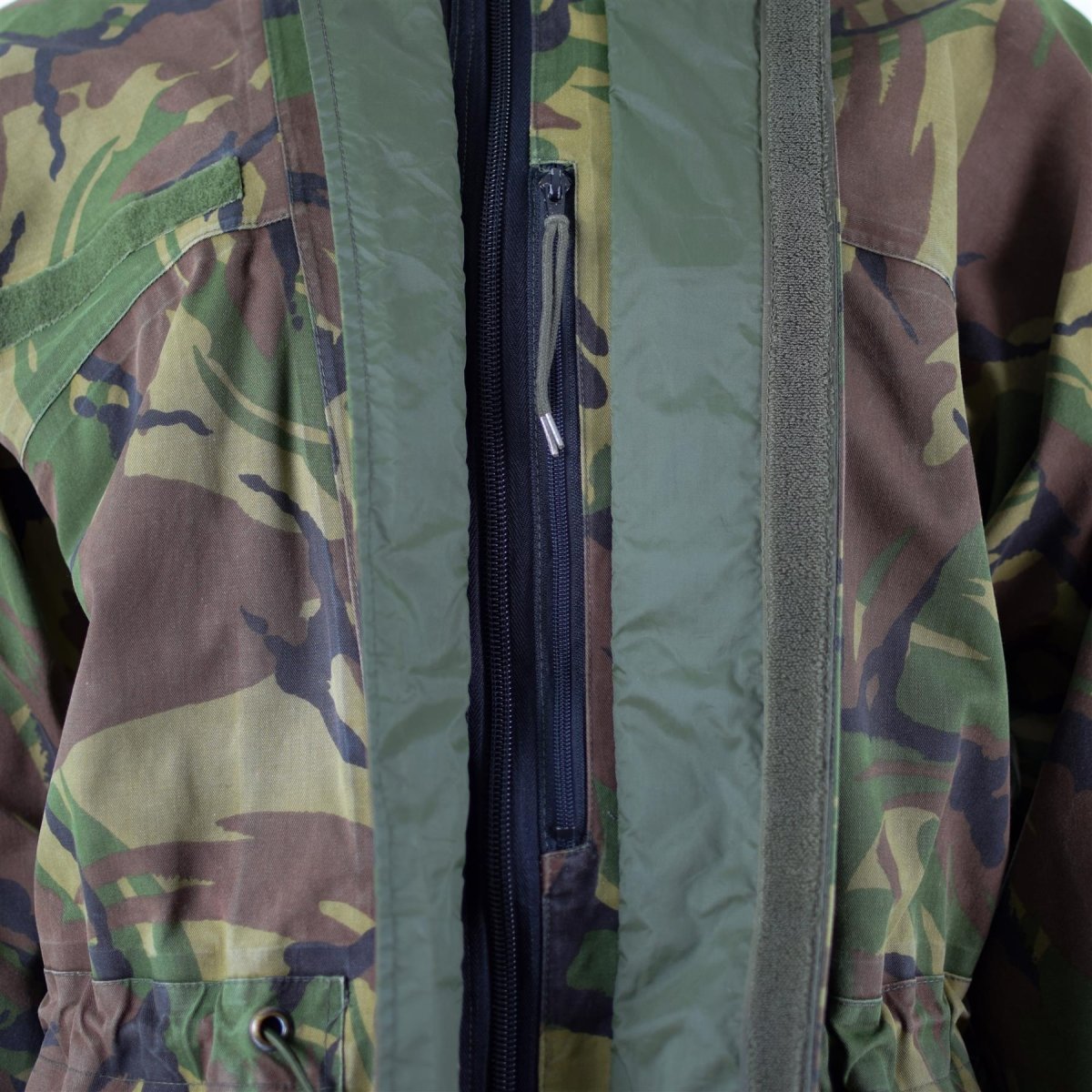 Parka da combattimento bilaminato impermeabile autentico dell'esercito olandese mimetico DPM