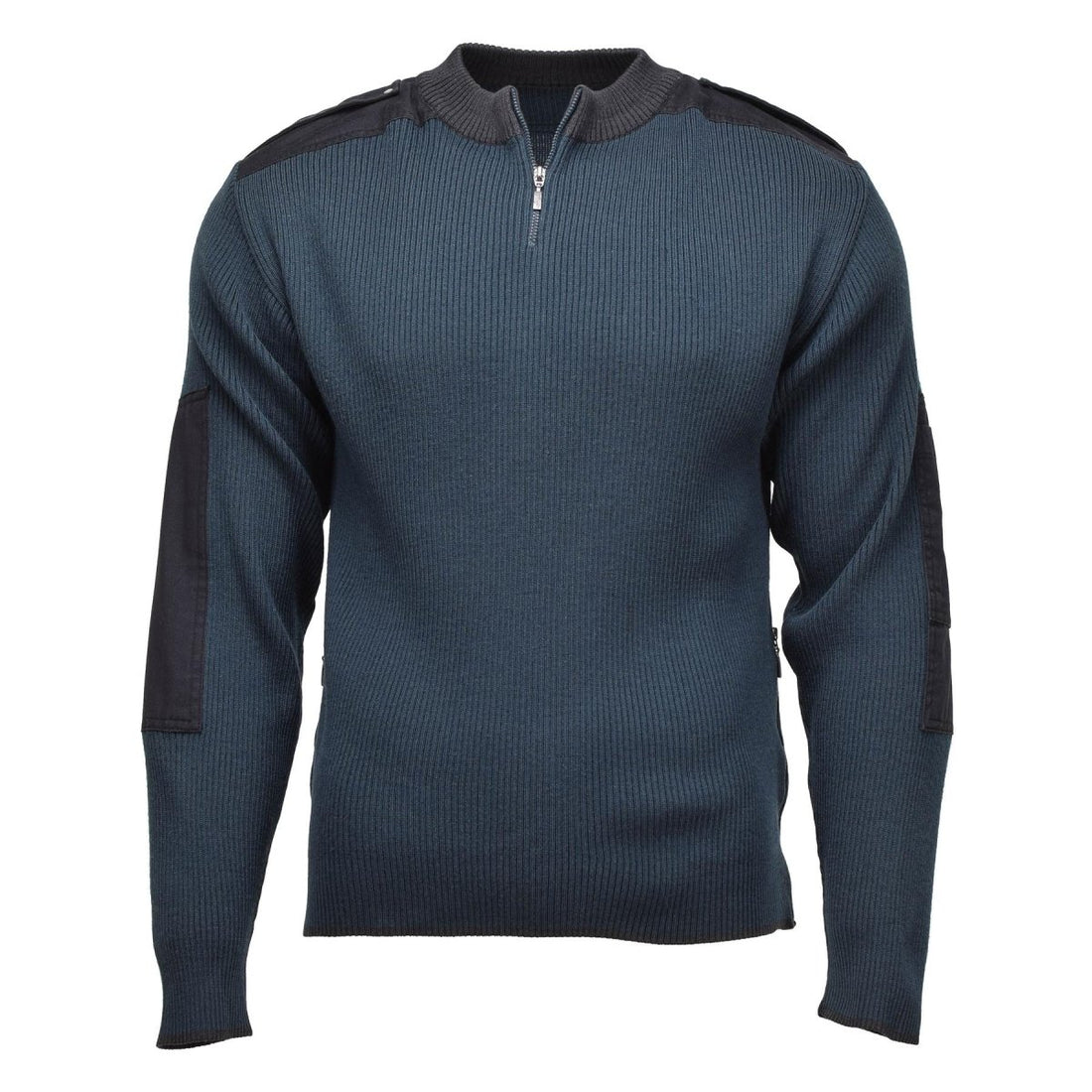 Autentico surplus militare olandese Pullover Pullover Pullover Caldo Zip Blue Sighi