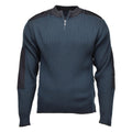 Autentico surplus militare olandese Pullover Pullover Pullover Caldo Zip Blue Sighi