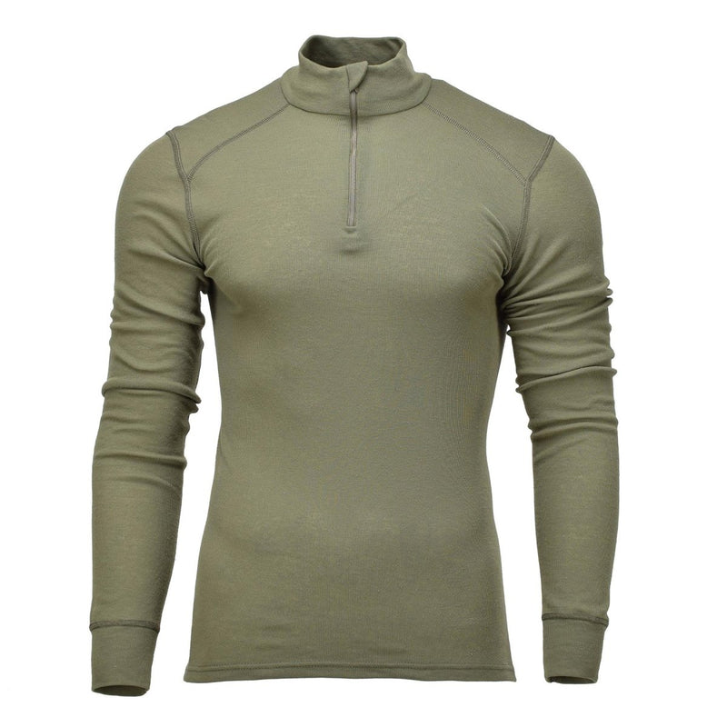 Genuine Dutch Military underwear thermal shirts base layer long sleeve high neck - GoMilitar