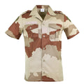 Autentico esercito francese f2 camicia deserto camo camo a maniche corte in surplus di surplus nuovo