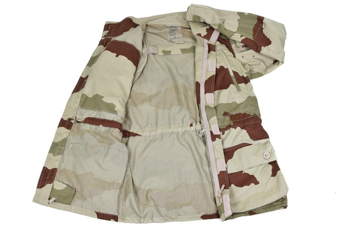 Parka autentico dell'esercito francese Giacca da combattimento Feline T4 S2 Desert camo militare NUOVO - GoMilitar