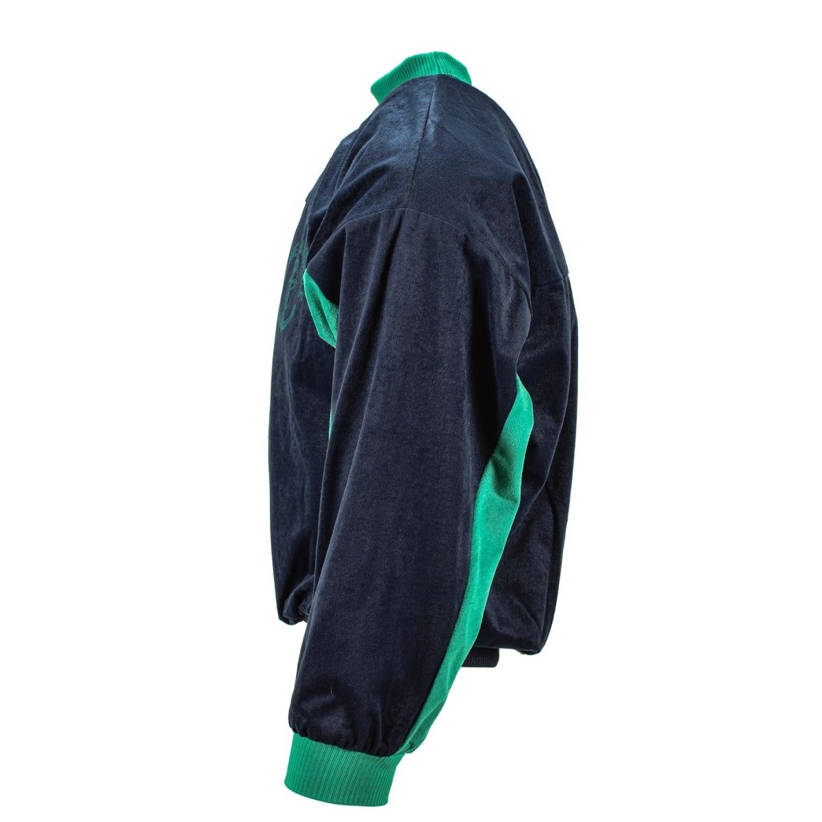 Genuino maglione dell'esercito francese blu scuro verde tracce tuttleneck jumper nuovo