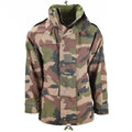 Giacca da trilaminio impermeabile dell'esercito francese genuino camo goretex con cappuccio da pioggia parka