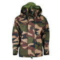 Giacca da trilaminio impermeabile dell'esercito francese genuino camo goretex con cappuccio da pioggia parka