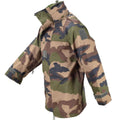Giacca da trilaminio impermeabile dell'esercito francese genuino camo goretex con cappuccio da pioggia parka