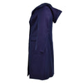 Guida vera giacca da donna blu scuro del trench di cappotto militare francese