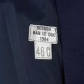 Guida vera giacca da donna blu scuro del trench di cappotto militare francese