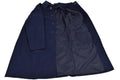 Autentico cappotto militare francese dell'esercito Air Force Trench Blue impermeabile