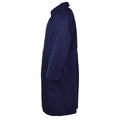Autentico cappotto militare francese dell'esercito Air Force Trench Blue impermeabile