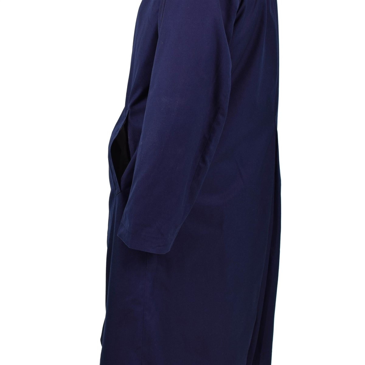 Autentico cappotto militare francese dell'esercito Air Force Trench Blue impermeabile